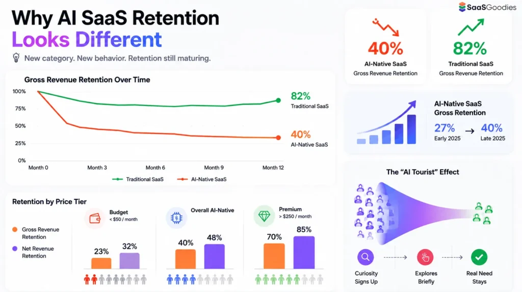 AI-Native SaaS Retention Benchmarks