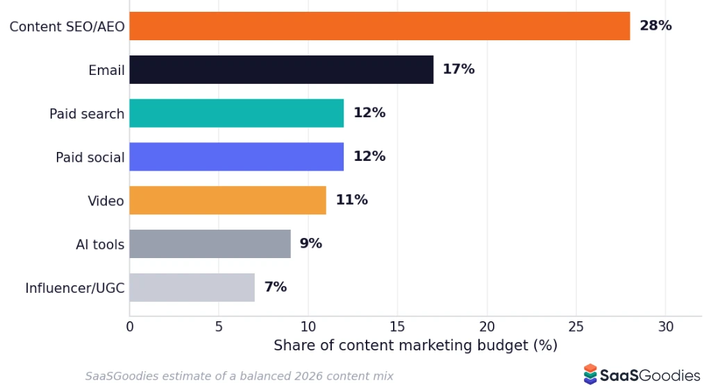 Content marketing budget allocation trends