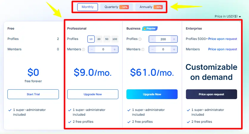 Explore the Advantages of the Paid Plan