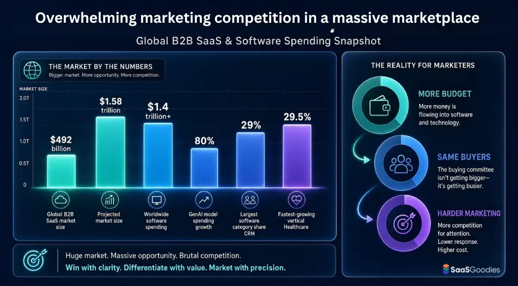 Overwhelming marketing competition in a massive marketplace