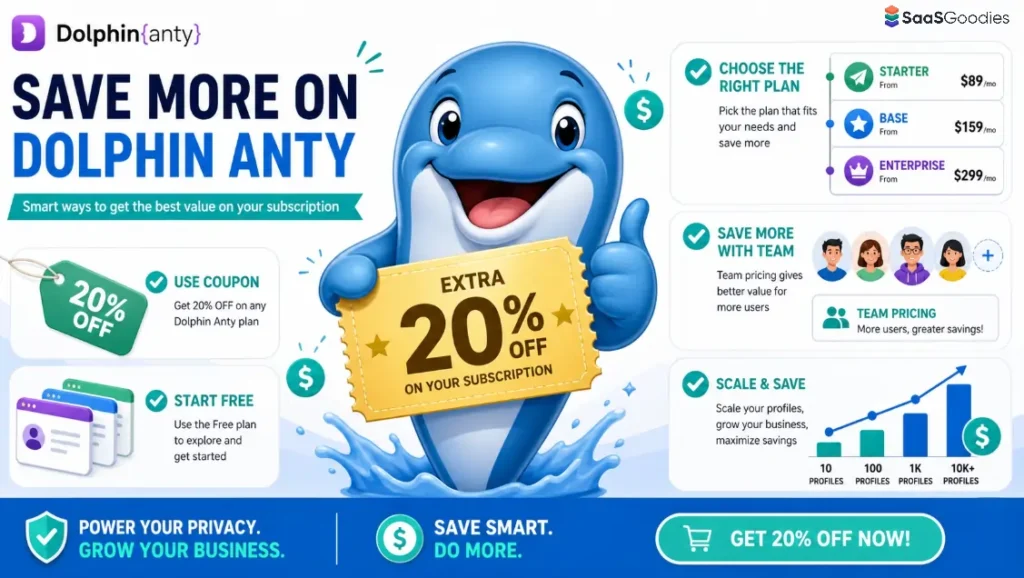 Save More with Dolphin Anty