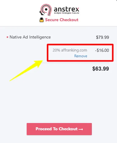 Confirm the 20% off On Anstrex