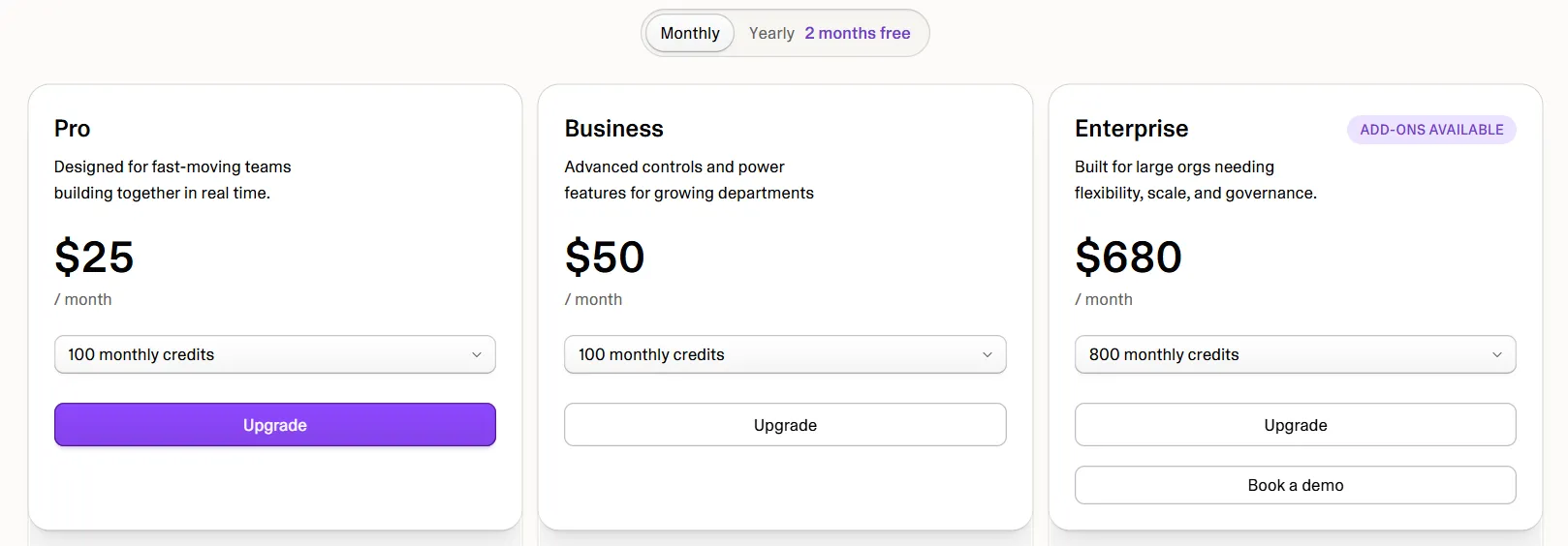 Lovable Pricing Plans